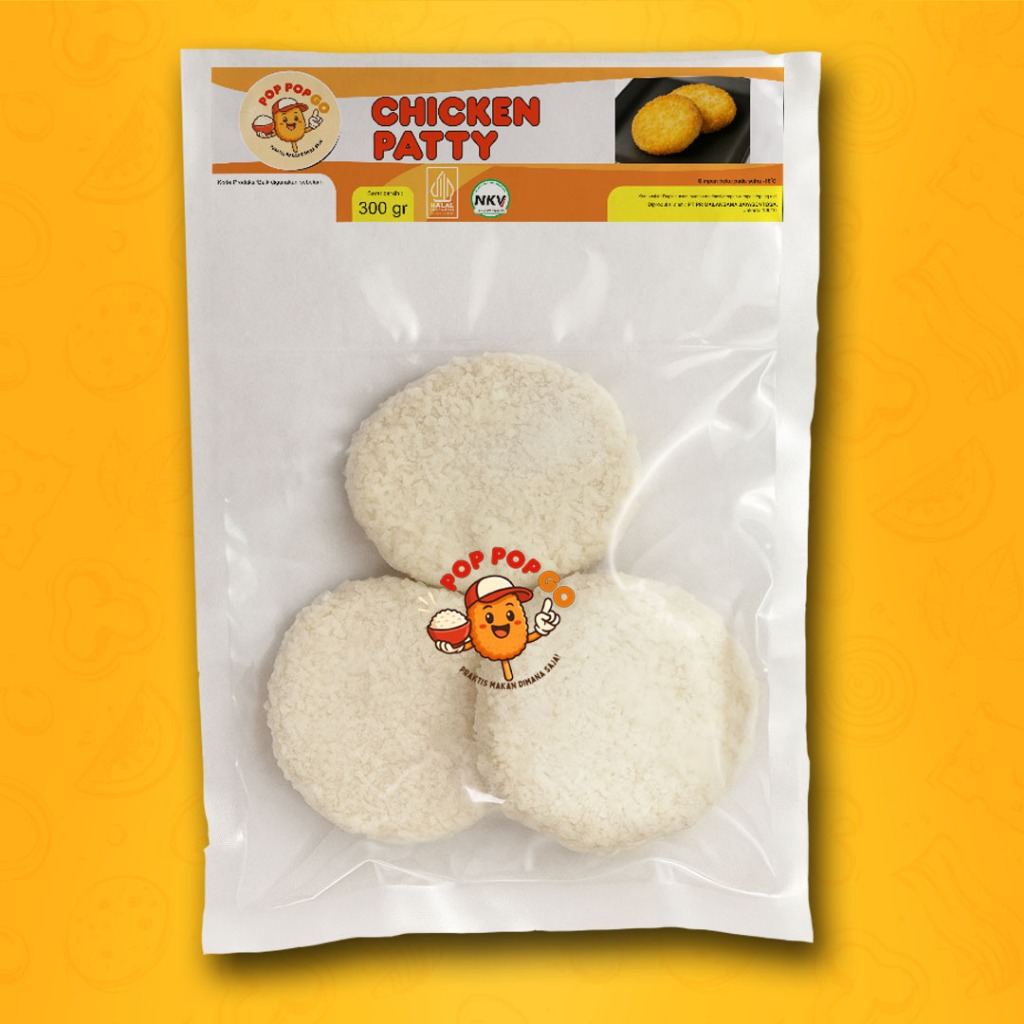 

Patty Ayam Gurih Homemade – 300gr | Halal, Frozen Siap Masak – Poppopgo