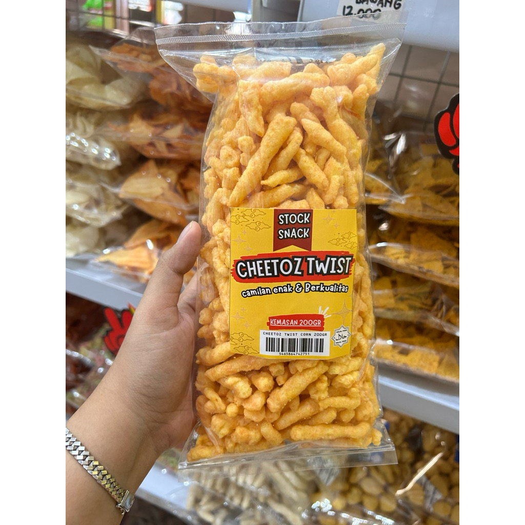 

Cheetoz twist corn tes 200gram