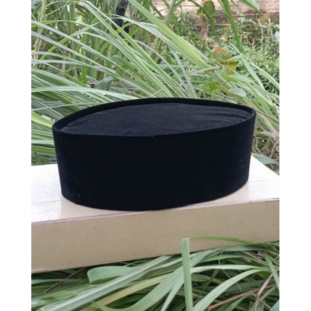 PECI songkok hitam poloa tinggi 7 cm