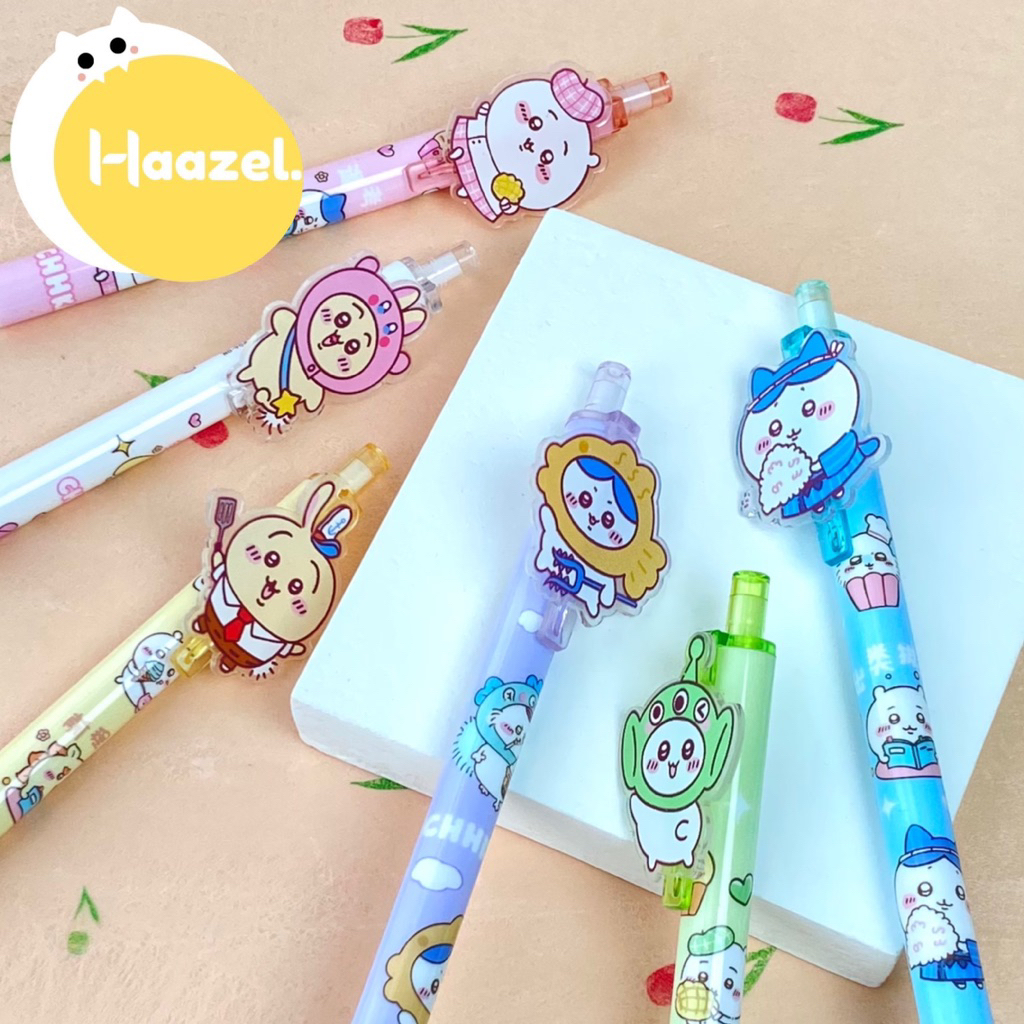 

Pulpen Chikawa Pen Gel Karakter Chiikawa Pena Tinta Hitam Alat Tulis Lucu Bolpen Stationery Acrylic