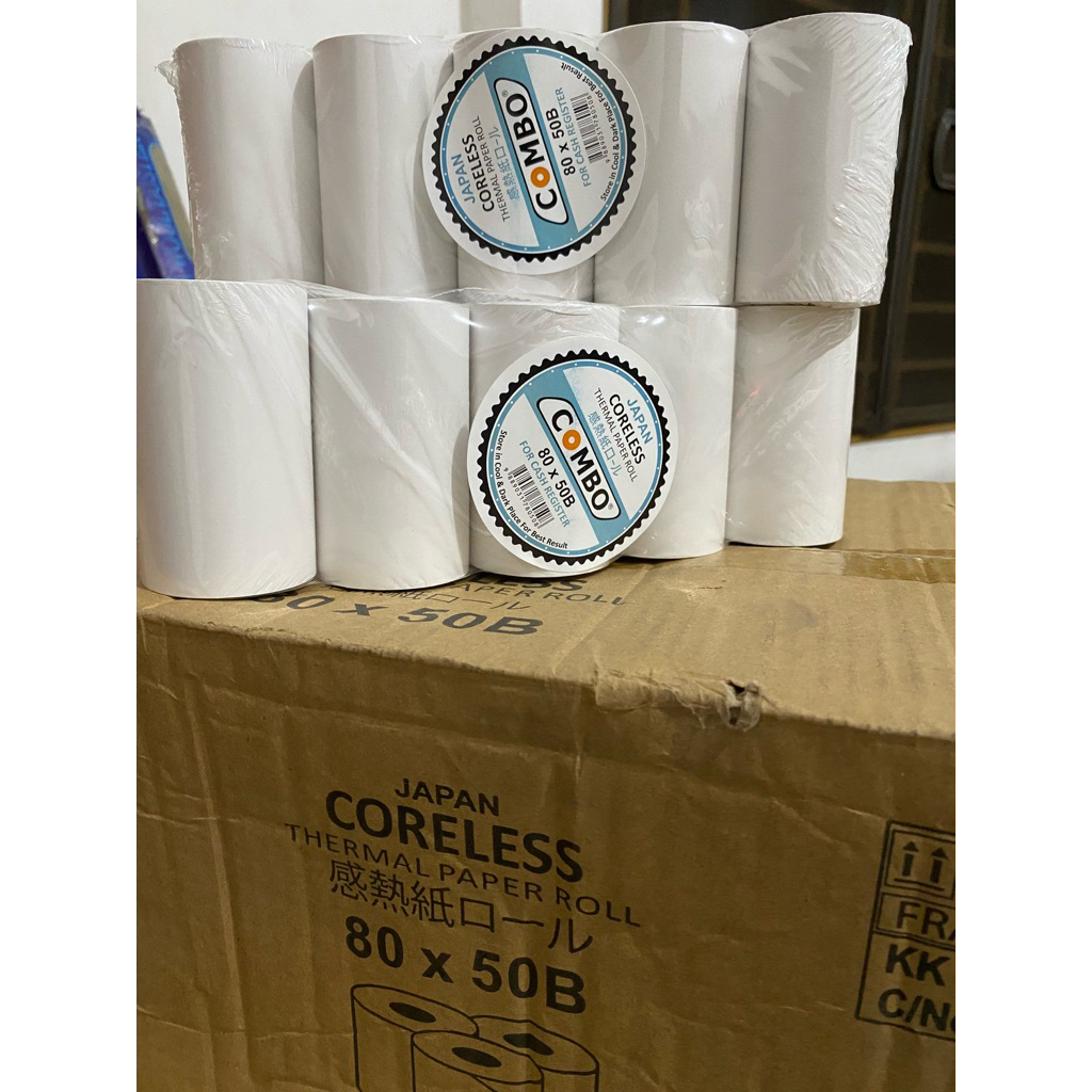 

Thermal Kasir uk. 80x50B (1 pack isi 5roll) merek COMBO