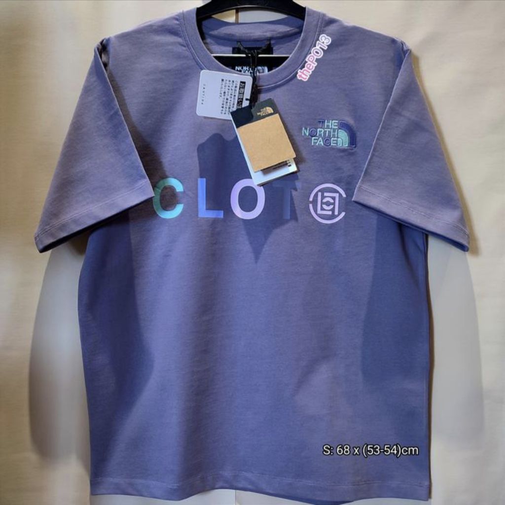 THE NORTH FACE TNF X CLOT LOGO COMFORT TEE VIOLET SS23 AUTHENTIC 100% BNWT