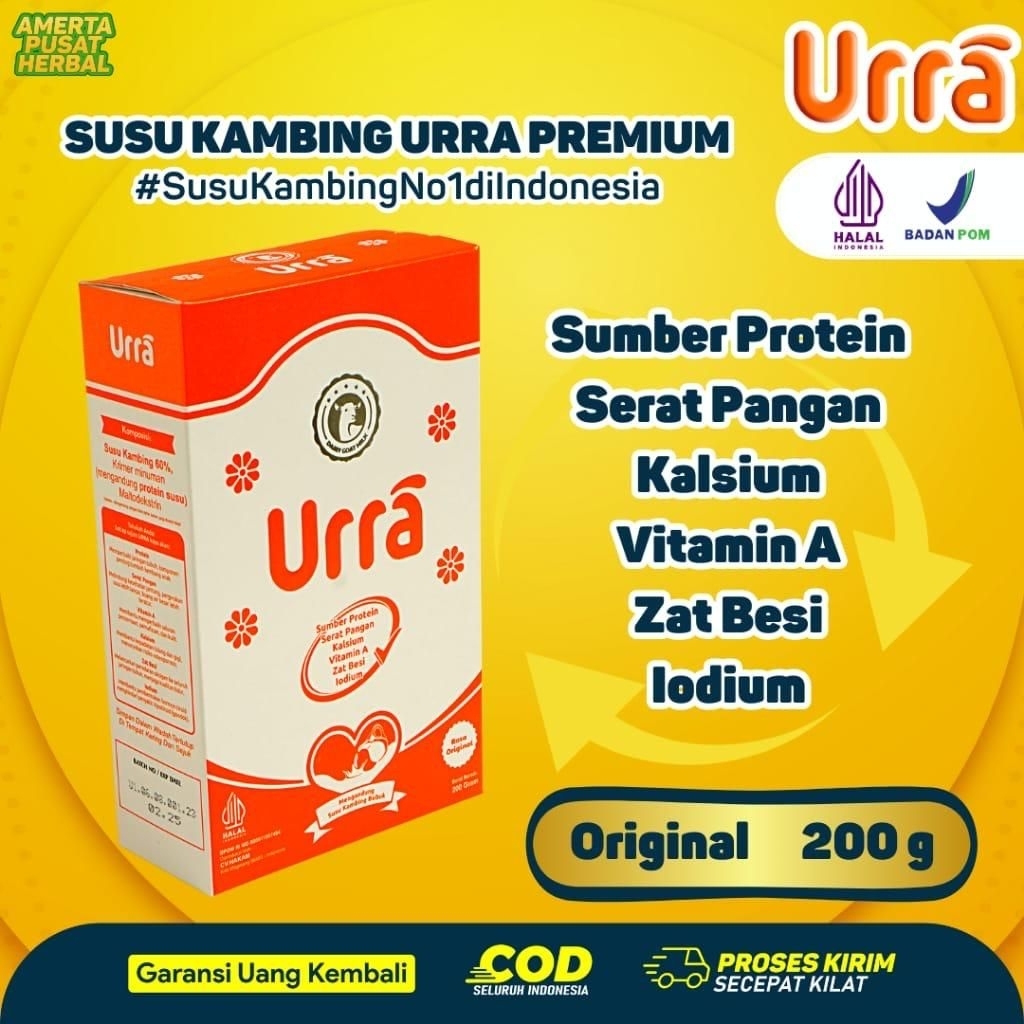 

Susu Urra Original Untuk Penambah Nafsu Makan, Berat Badan Dan Tinggi Anak - 2 Box