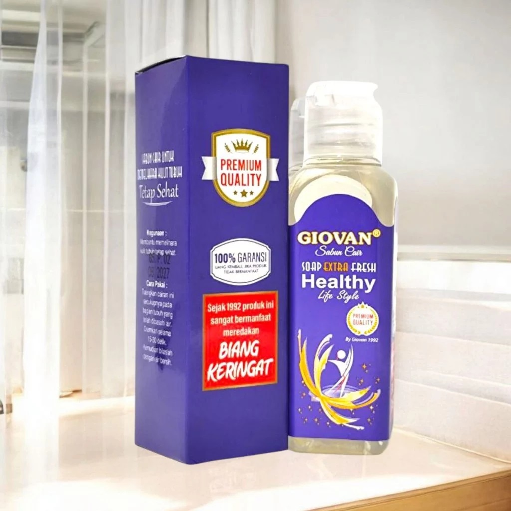 Giovan Sabun Cair Soap Extra Fresh Healthy Life Style / Giovan Premium 100 ml