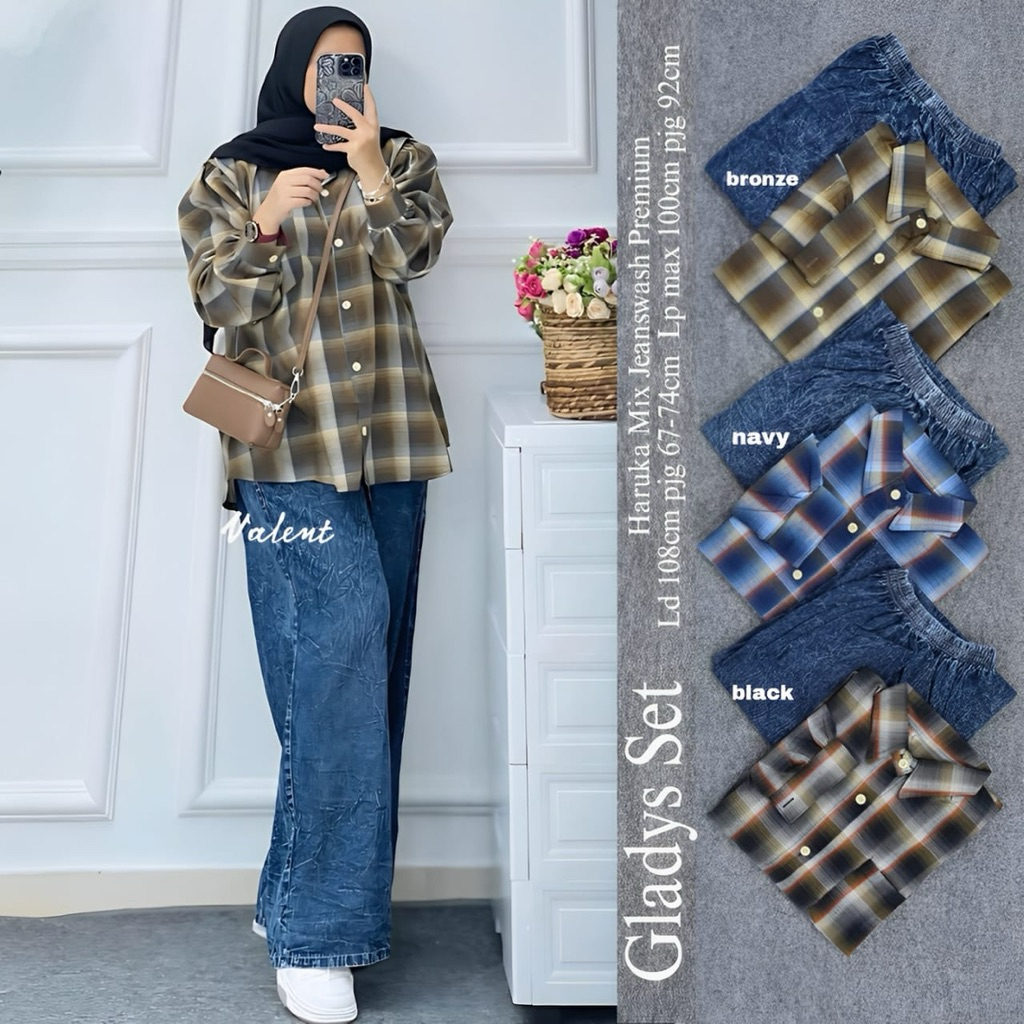 Gladys Setelan wanita premium by Valent