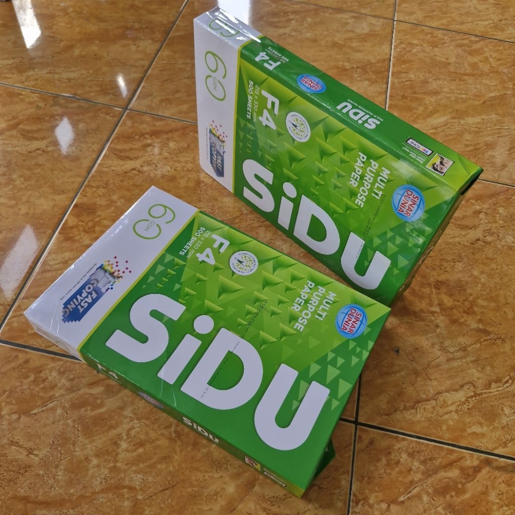 

Kertas HVS SIDU F4 60 gram gsm (cetak print)