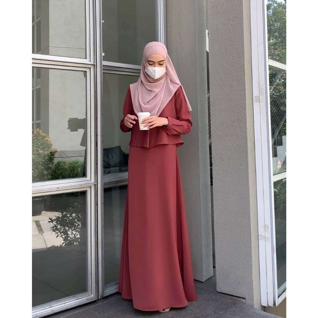 Naima Dress CORAL Size L ORI by EVOLVERE