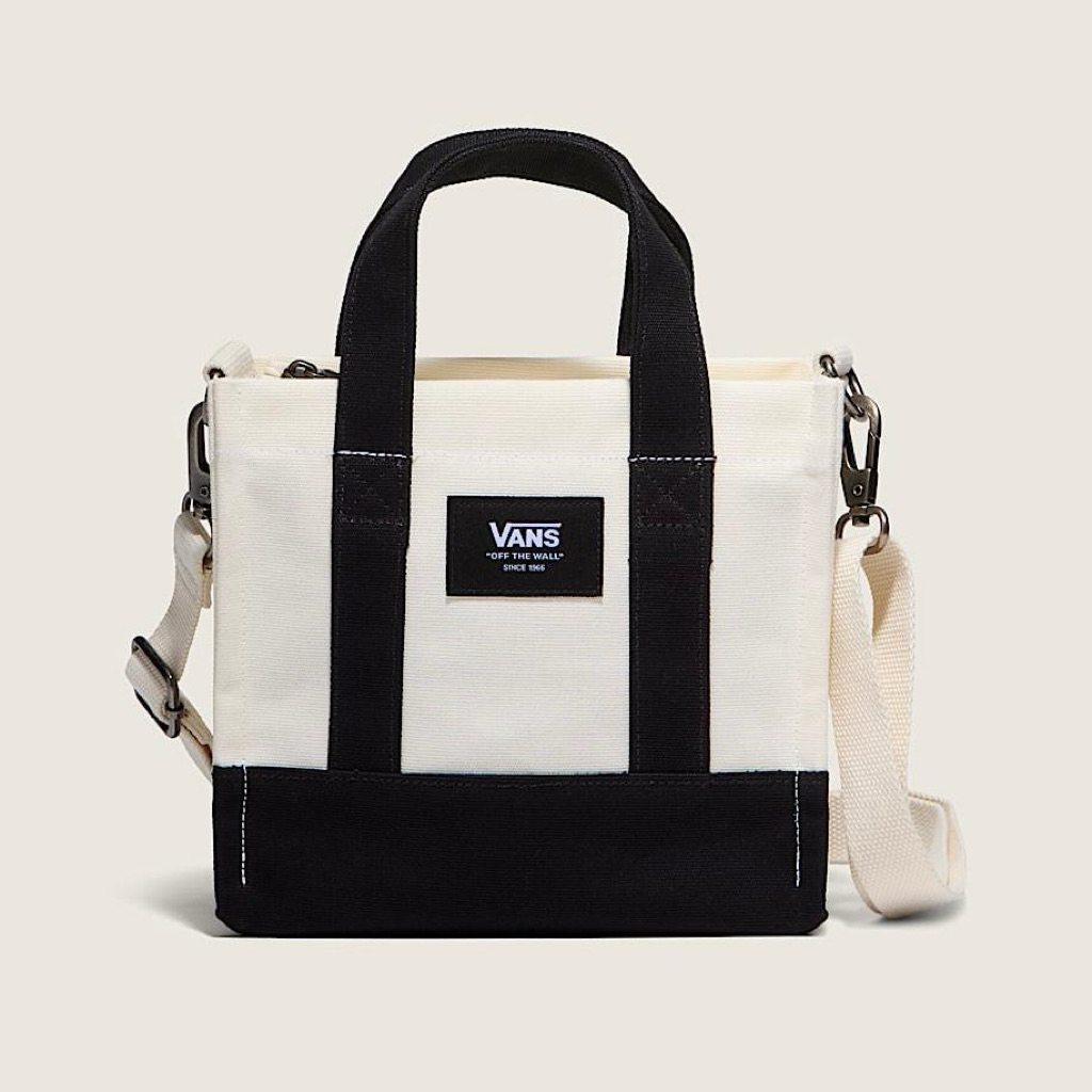 Vans Lil Pergs Tote Bag Antique White Black 100%Original