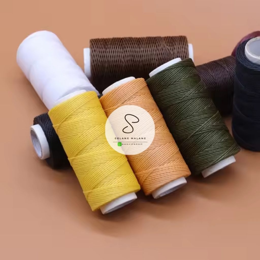 galaces waxed thread Polyester 0,5mm 50meter / benang lilin jahit kulit kerajinan