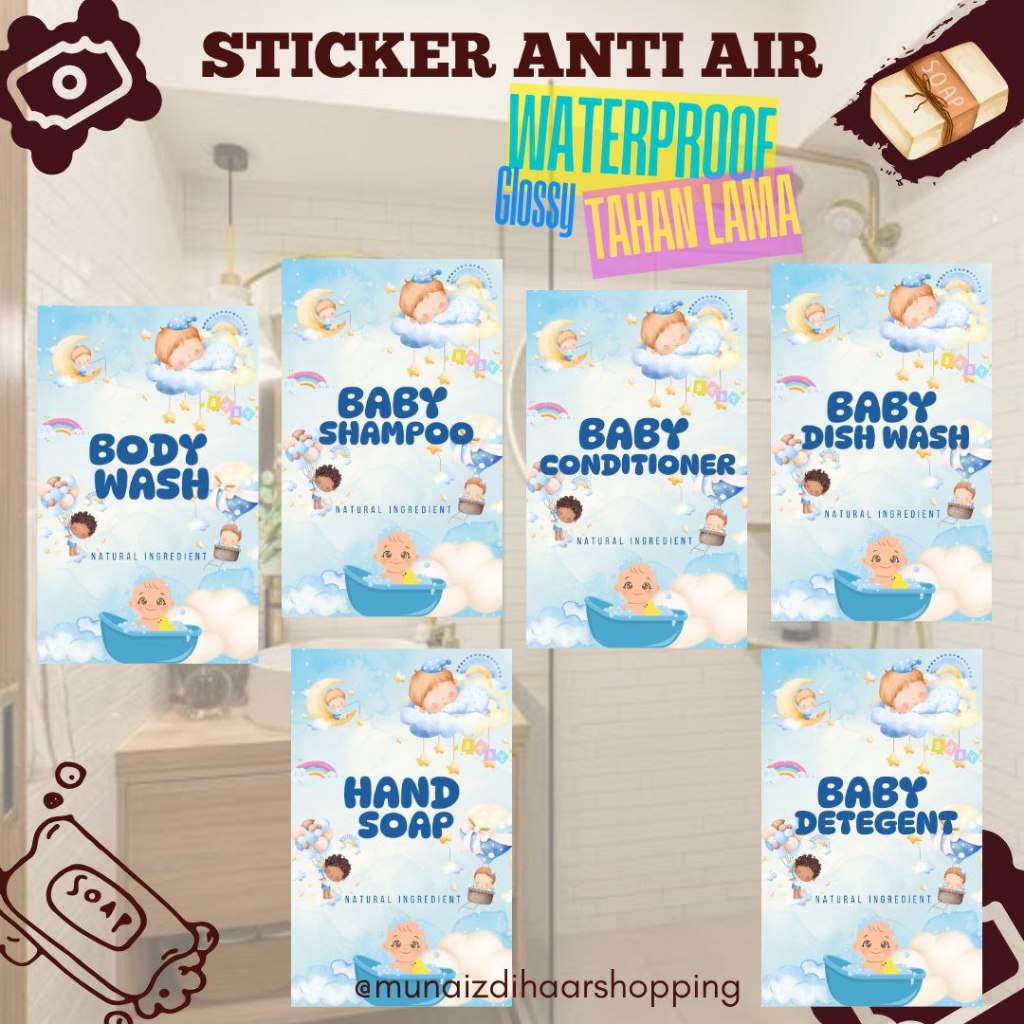 

Stiker Label Botol Sabun Cair Best Seller Free Label Waterproof