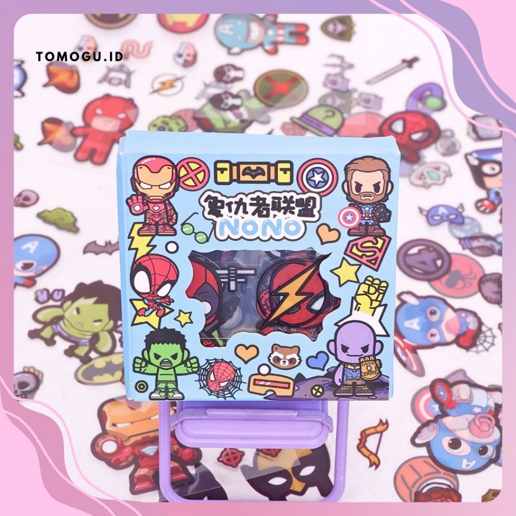 

Sticker Senmu Nono Avengers Super Hero Box Kecil Isi 100 Anti air