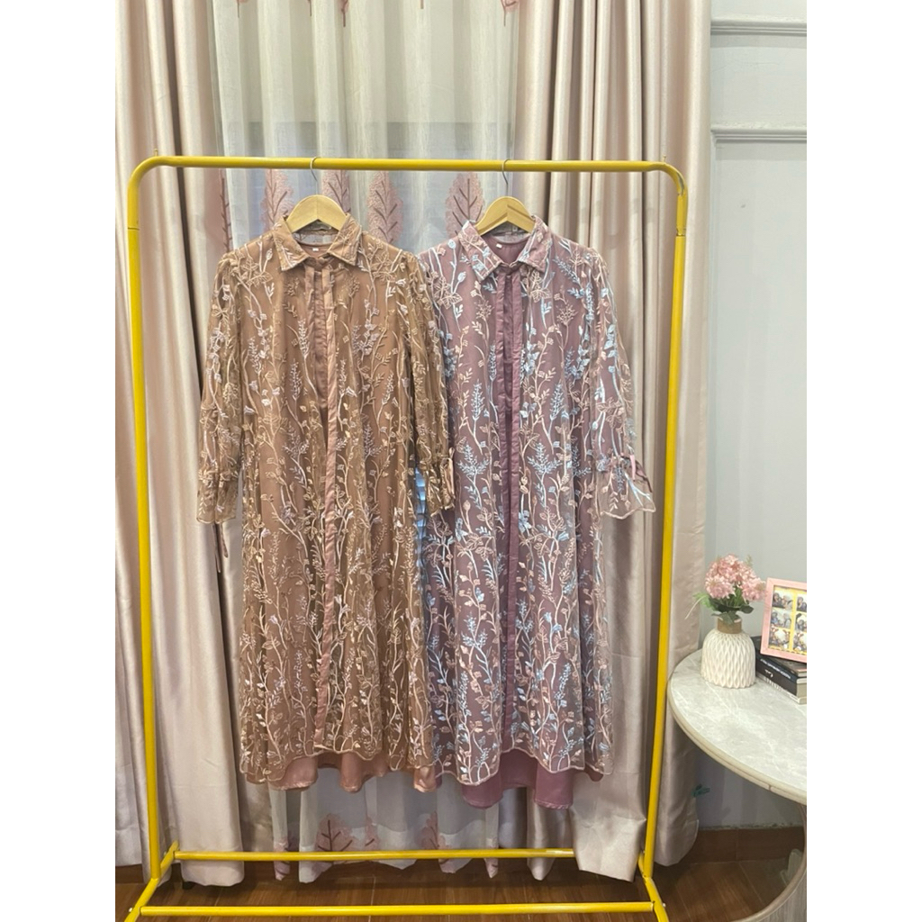 Set Gamis Outer Brokat by AmaliahDress