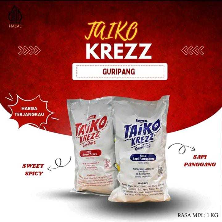 

COD Snack Taiko Krezz Guripang 500g / 1000g Makanan Kembung/ Puffed Renyah Lezat Makanan Snak Viral