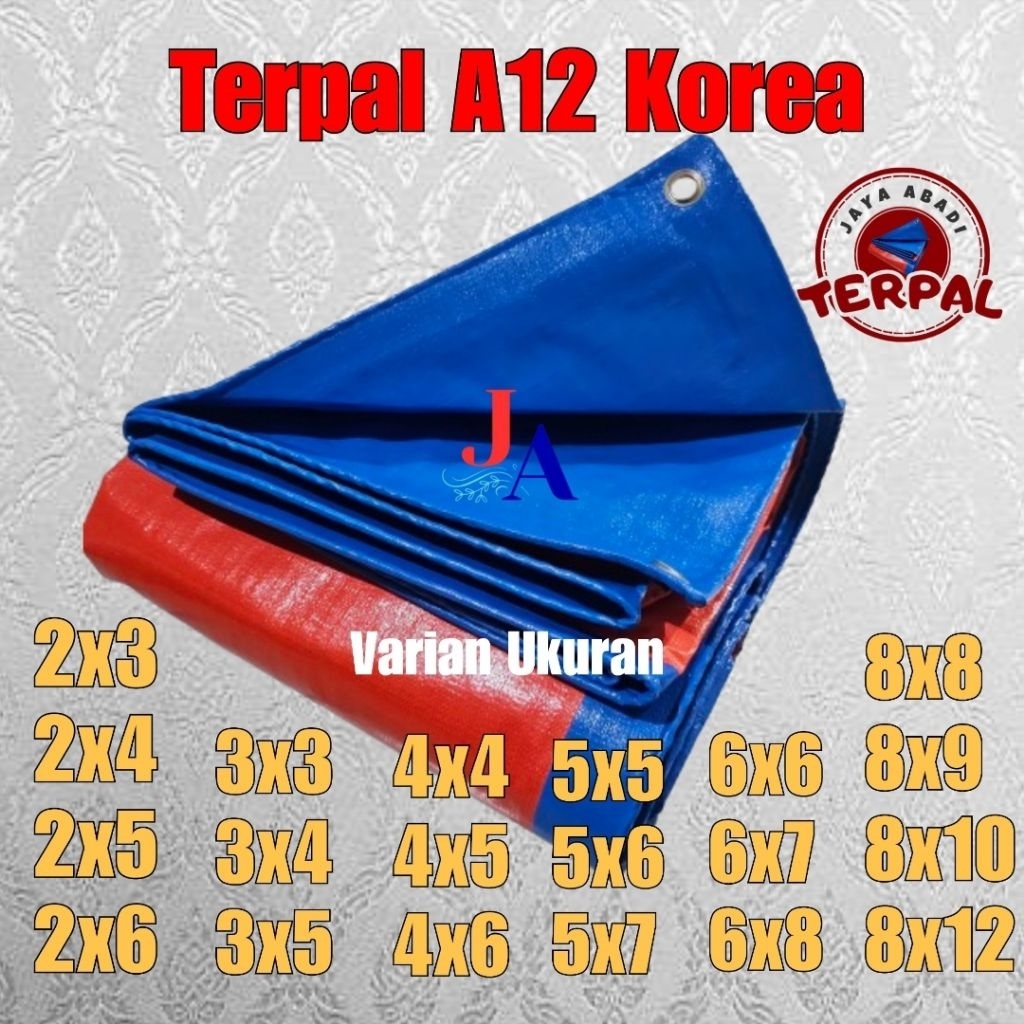 Terpal A12 Ukuran 8x12 Korea Super Tebal