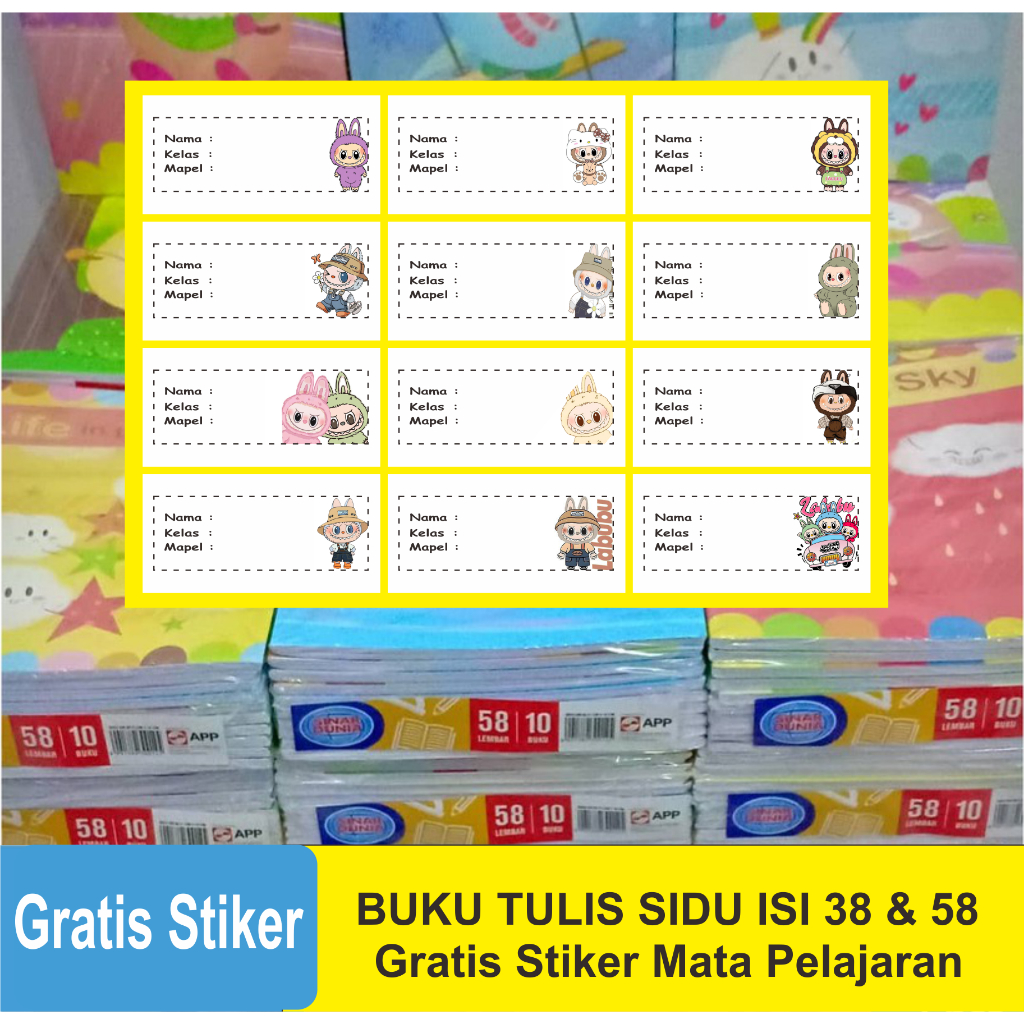 

Buku Sidu Isi 38 Dan 58 Gratis Stiker Mata Pelajaran