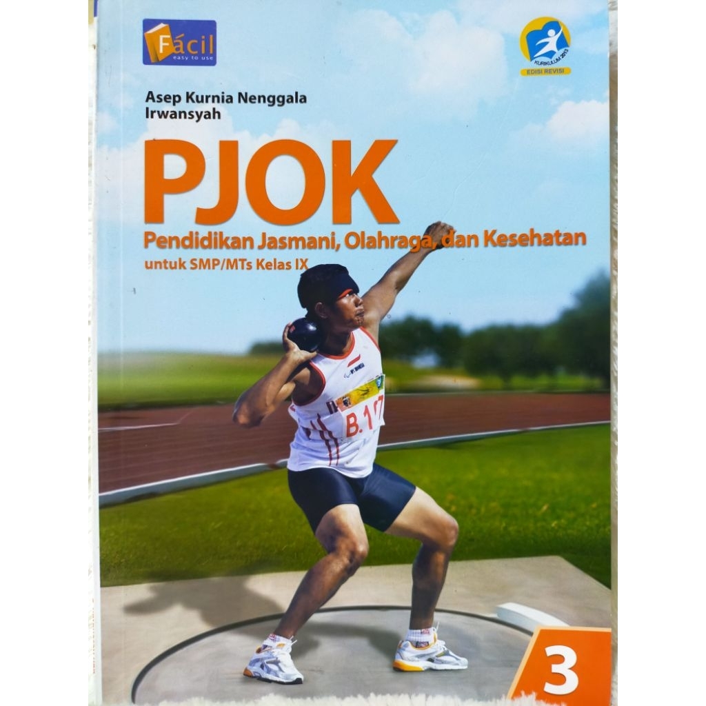 Buku Sekolah PJOK Untuk SMP Kelas 3 Facil Original