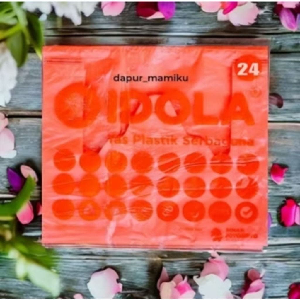 Kantong Kresek Idola uk 24 / 28 / Kresek Idola Warna Warni uk 28x49 Kresek Idola Warna Kantong Krese