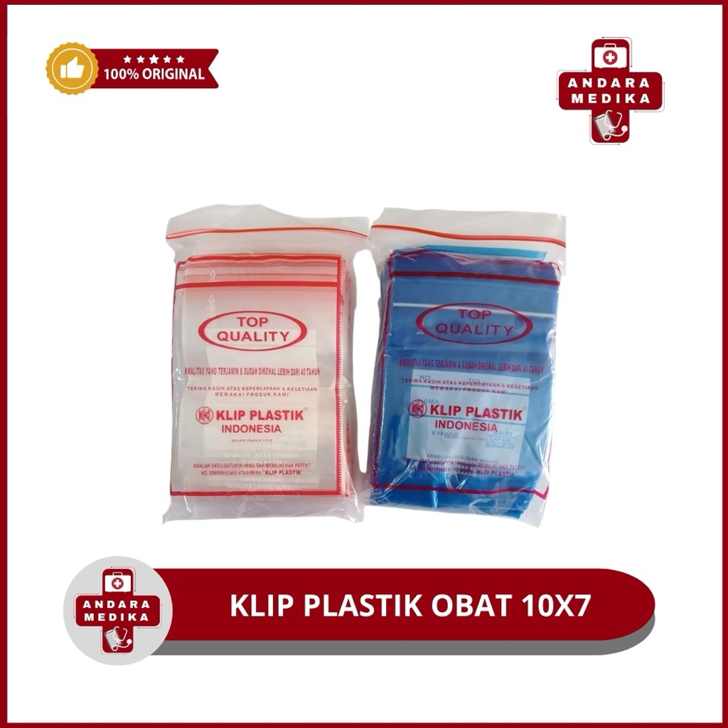 Plastik Klip Obat 10x7 isi 1000 pcs
