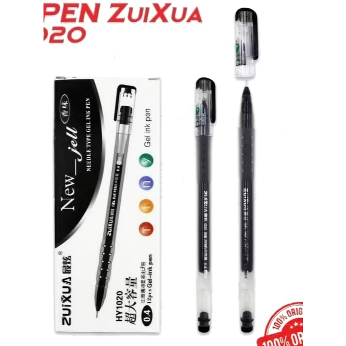 

Bolpoin Apel Pen Gel Zuixua New Jell 0.4 mm HY1020 (IS1 12)