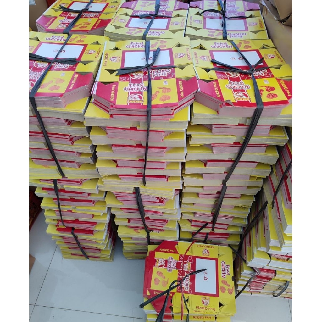 Box kardus fried chicken/ayam geprek