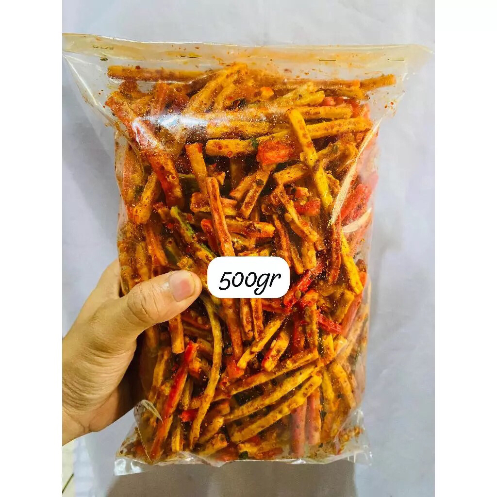 

KERUPUK BETON 500gr Pedas daun jeruk / KERUPUK PELANGI