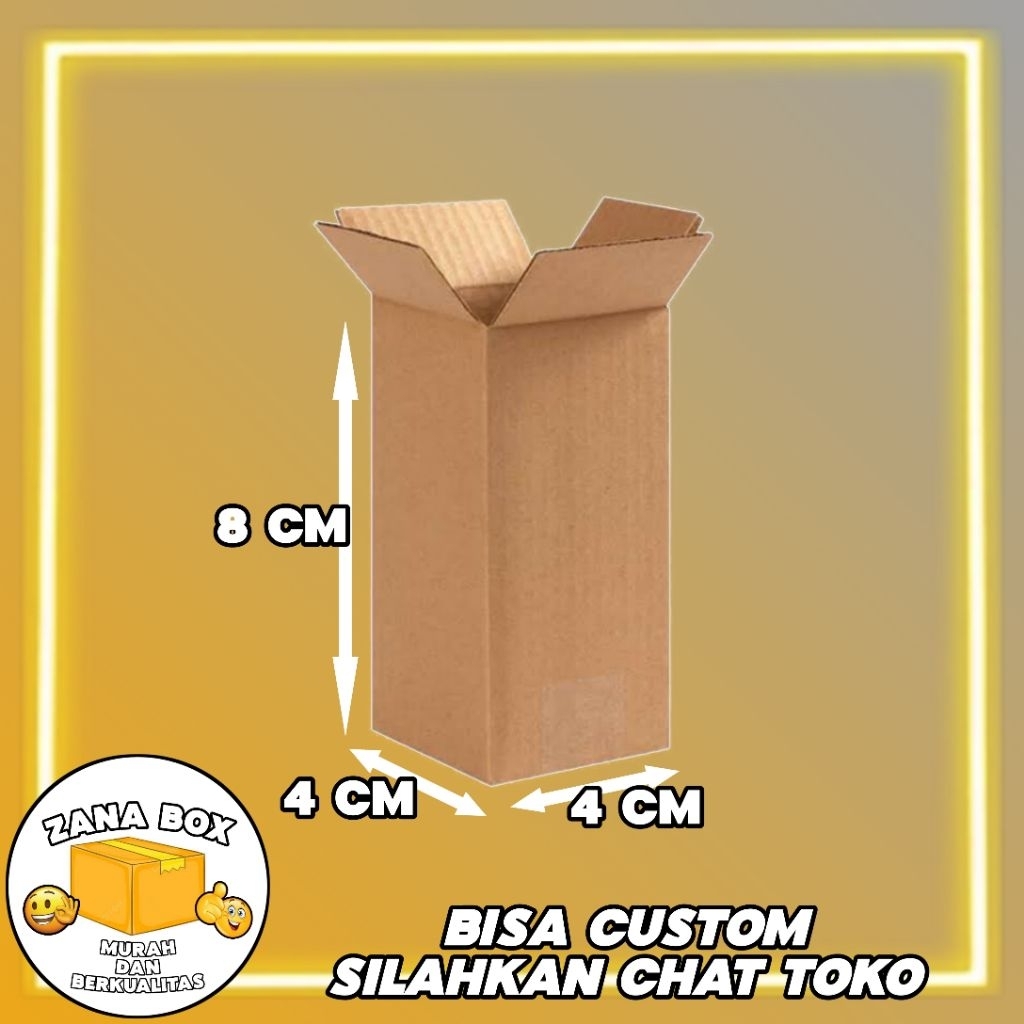 

kardus packing ukuran 4x4x8
