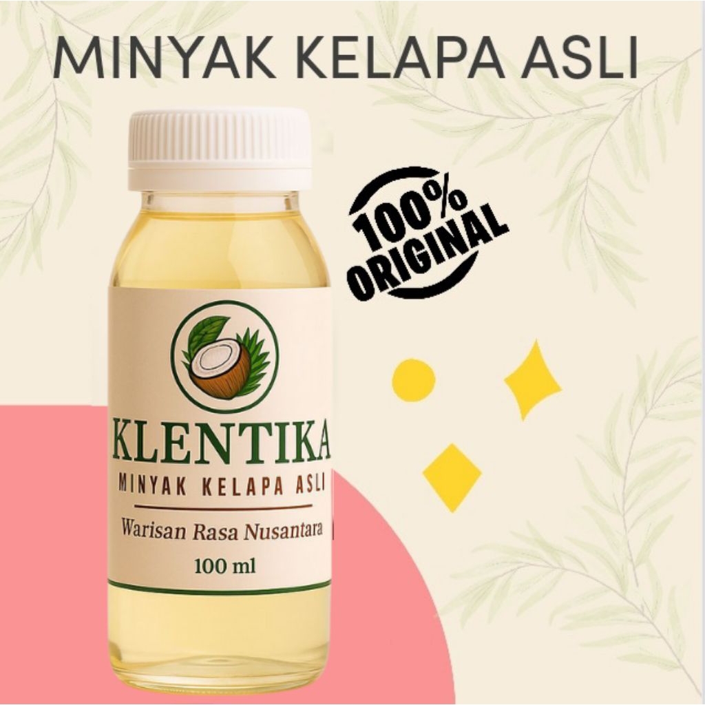 

Minyak Kelapa Asli 100 ml Murni 100% / Klentik / Keletik / Kelentik / Lentik