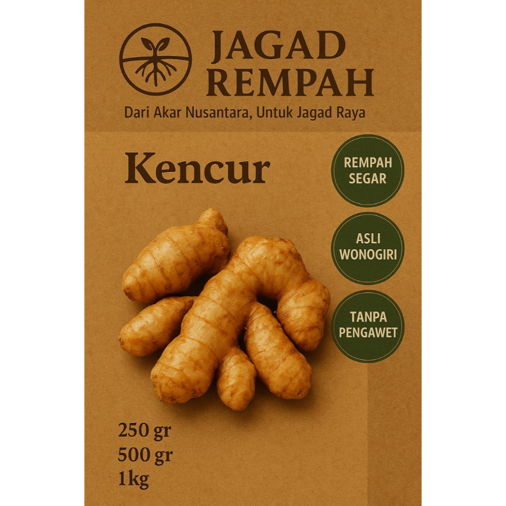 

KENCUR SEGAR ASLI WONOGIRI — 250g / 500g / 1kg || JAGAD REMPAH