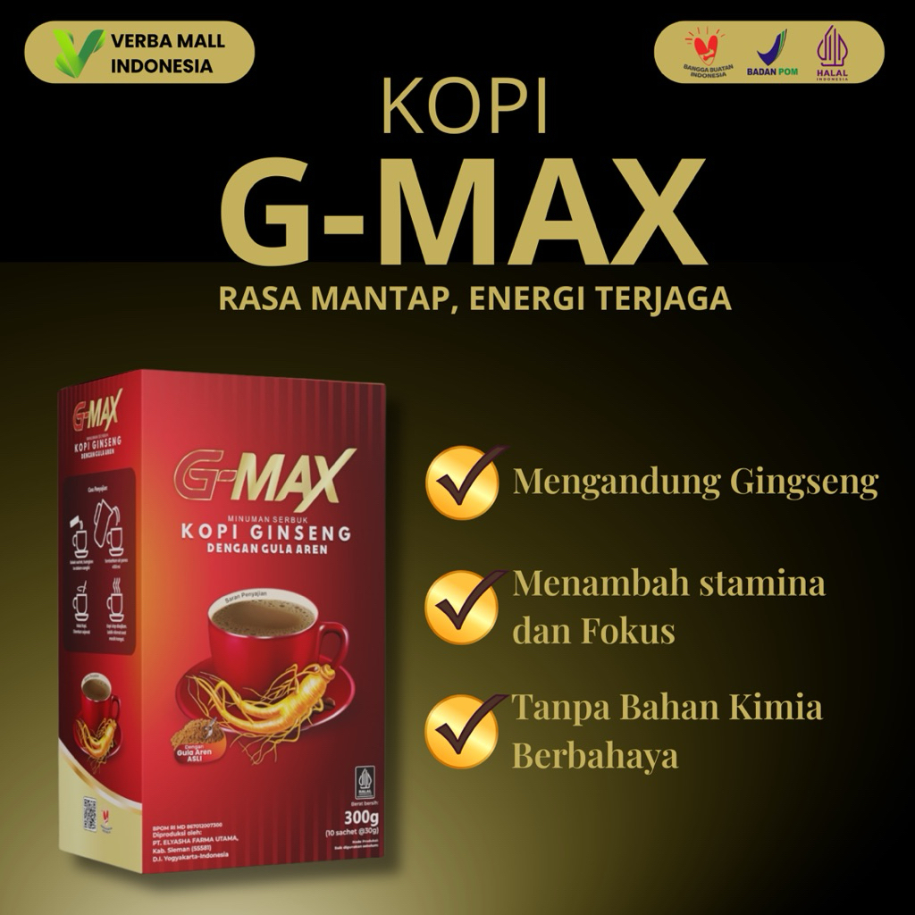 

VERBA - Kopi Penambah Semangat / Kopi Energi Luar Biasa / Kopi Penambah Daya Tahan | GMAX