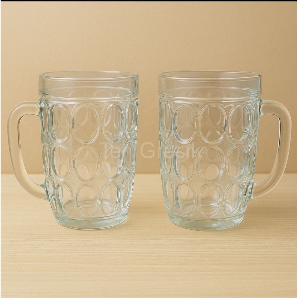 Gelas Es Teh Gagang Kaca / Gelas Gagang Kaca / Gelas Es Teh Warung