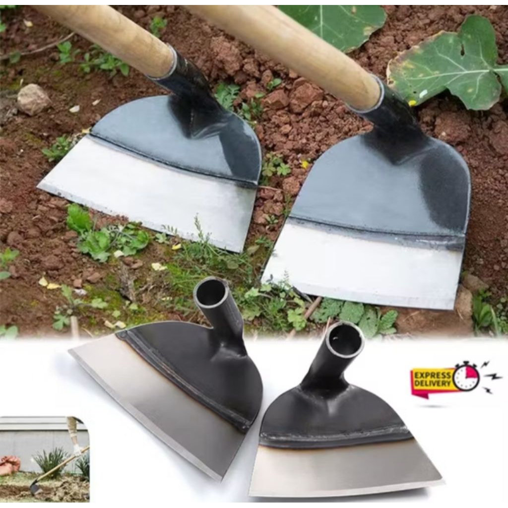 cangkul kepala baja/ cangkul garuk super tajam asli baja super tebal