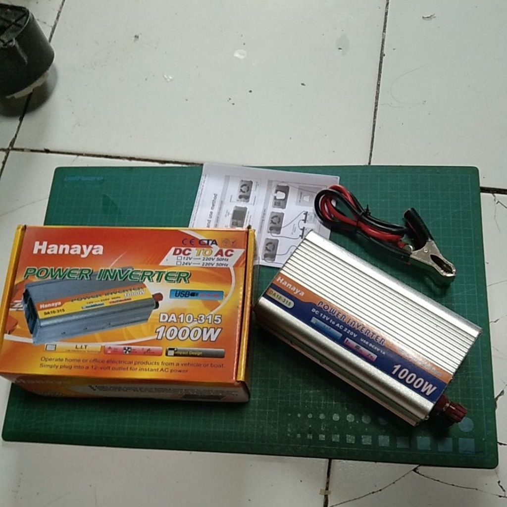 inverter 1000 watt 12 volt DC ke 220 volt AC