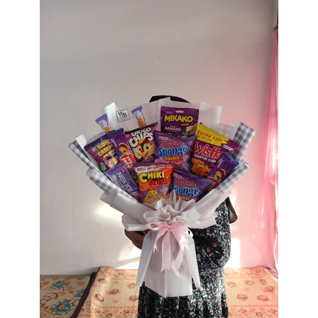 

Buket Snack ~ Buket Snack Medium ~ Buket Snack Ungu