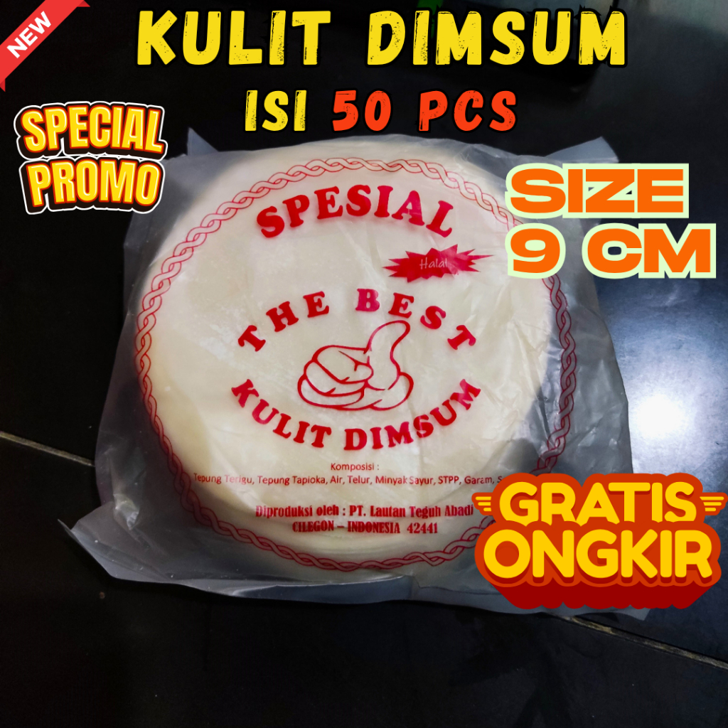 

PROMO NEW PRODUCT !! Kulit Dimsum Tipis Halal Lembut Anti Lengket, Enak Dan Ekonomis