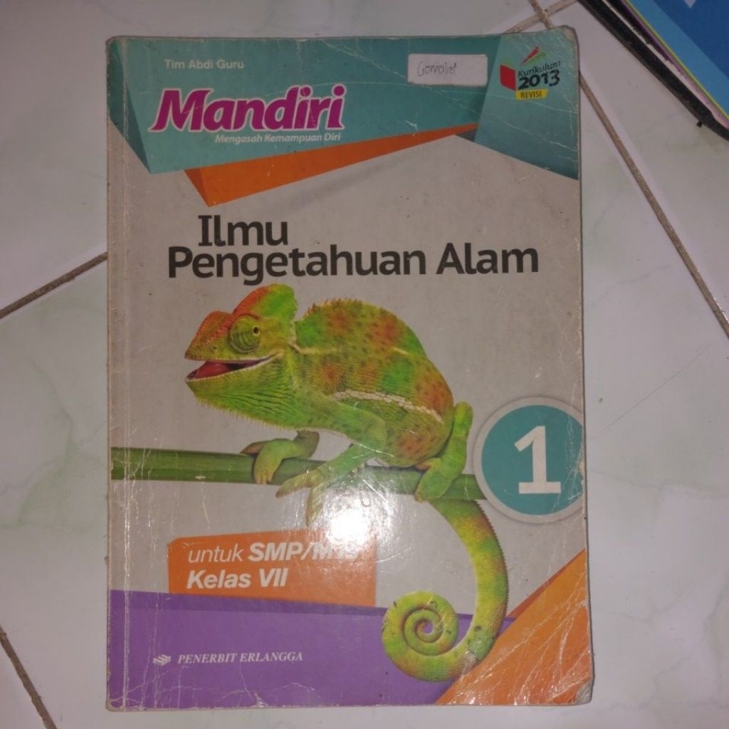 preloved buku mandiri erlangga IPA kelas 7 SMP