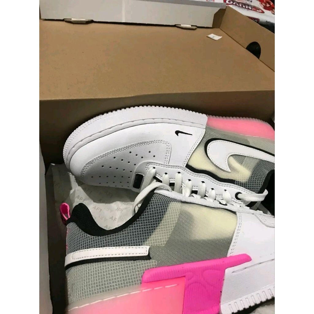 Nike Air Force 1 React White Pink Spell