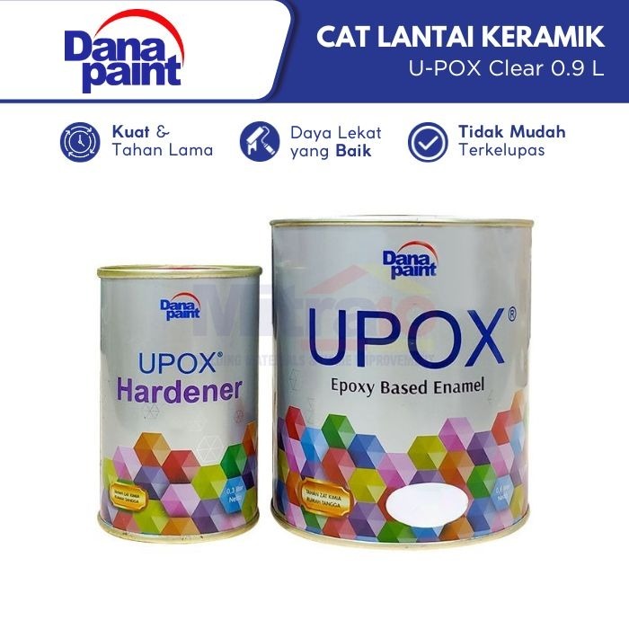Cat Lantai/Pelapis Lantai Danapaint Upox 1 Liter + Hardener / Upox Cat Lantai