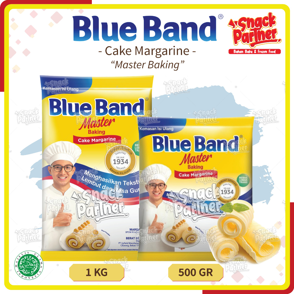 

BLUEBAND | CAKE MARGARINE 500 GR / 1 KG - Blue Band MASTER BAKING Mentega Margarin Cake Kue 1KG