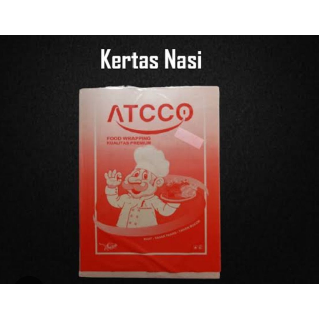 kertas nasi ATTCO coklat |  1 pak isi 100 lembar