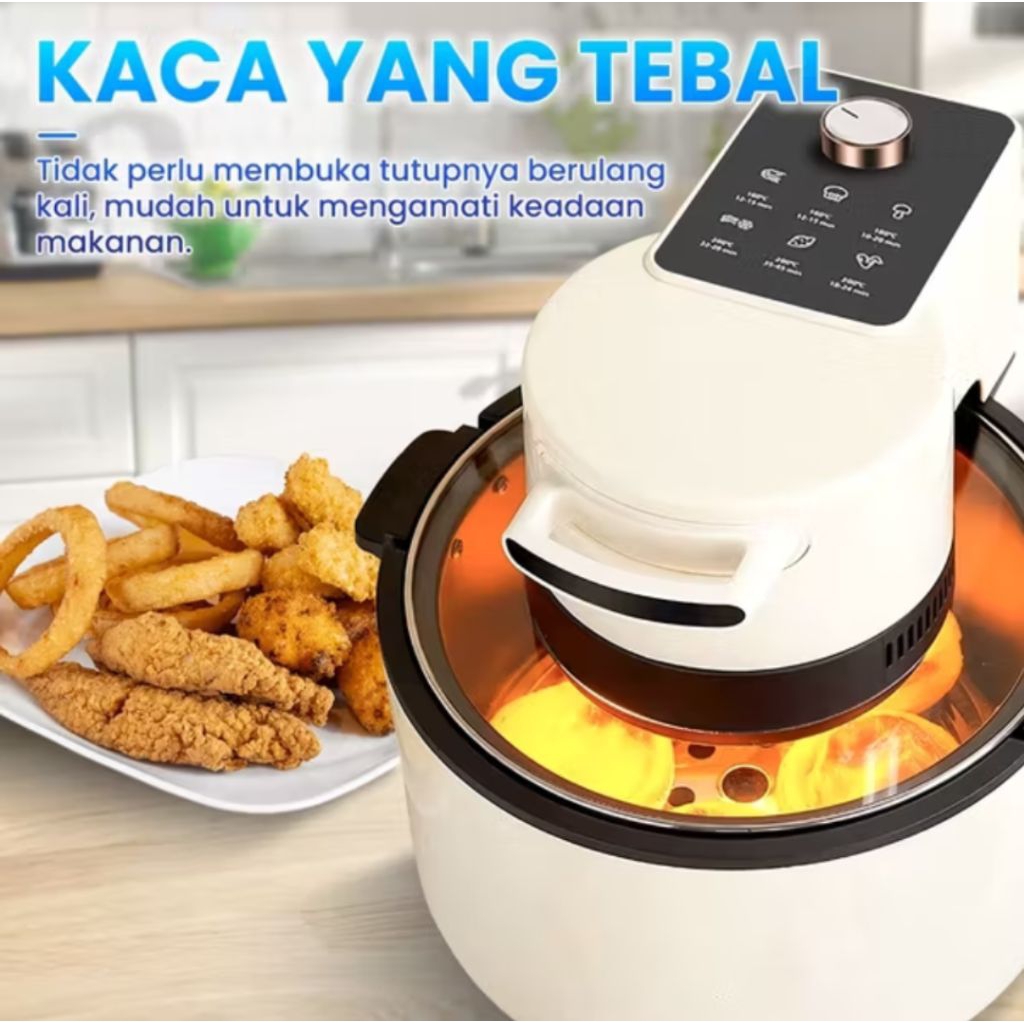 Air Fryer Tutup Kaca Finito 4L 700W AF-4LHQ NEW