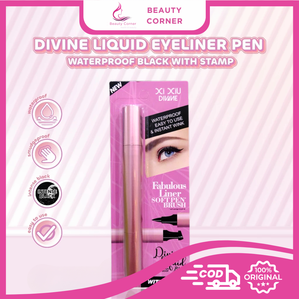Xi Xiu Divine Eyeliner With Stamp - Liquid Eyeliner Pen With Stamp