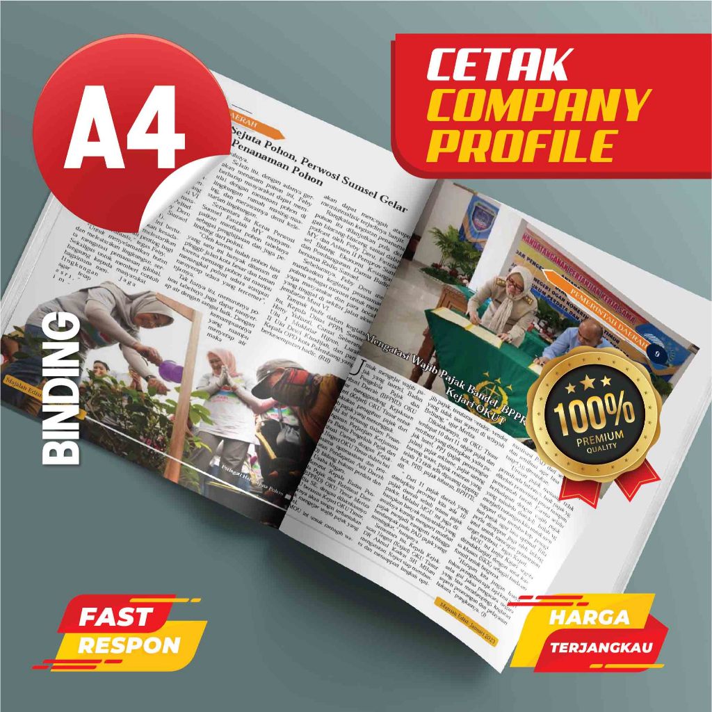 

A4 Binding - Jasa Cetak Company Profile Profesional