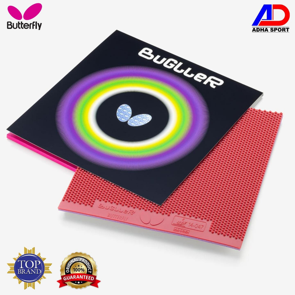 DISCOUNT ORIGINAL BUTTERFLY BUGLLER KARET BINTIK SERANG BET PINGPONG / RUBBER BAT / BLADE PINGPONG