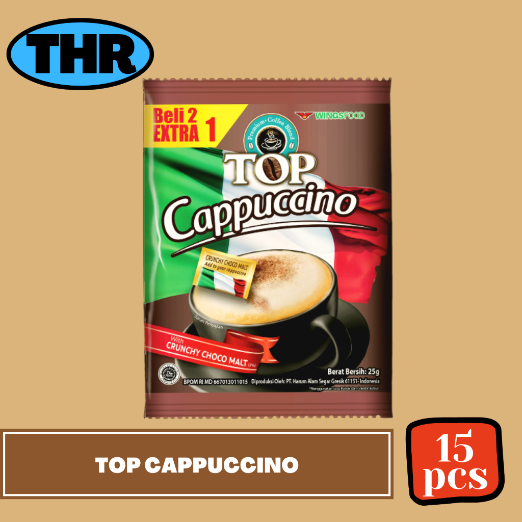 

TOP Coffee Cappuccino 1 renceng isi 15sachet
