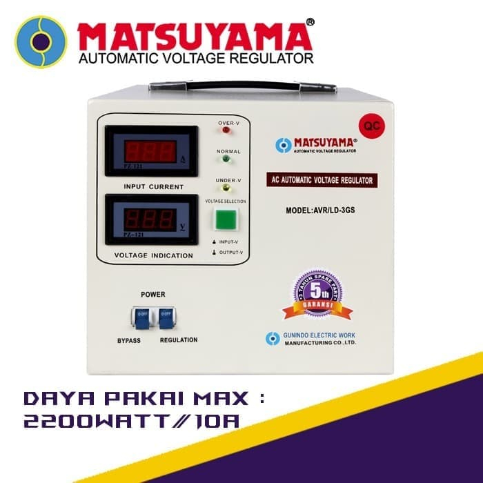 Stabilizer Listrik Stavolt MATSUYAMA AVR 3GS 3000 Watt