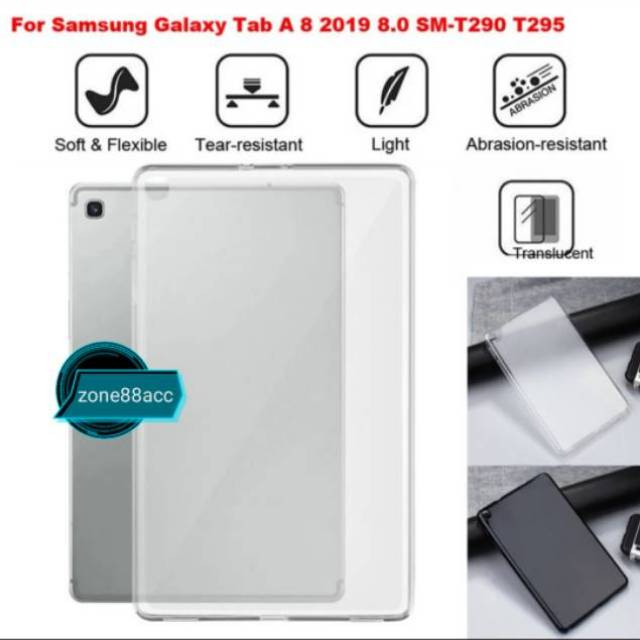 Silicon samsung tab A 8.0 (2019) SM-T295 SM-T290 / case ultra thin  case samsung tab a8 2019 / case 