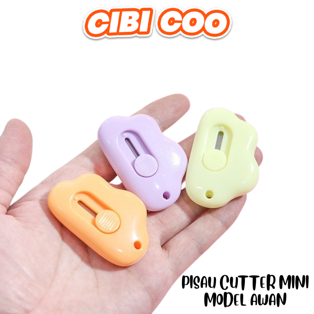 

CIBICOO PISAU CUTTER MINI MODEL AWAN ALAT BANTU POTONG KERTAS