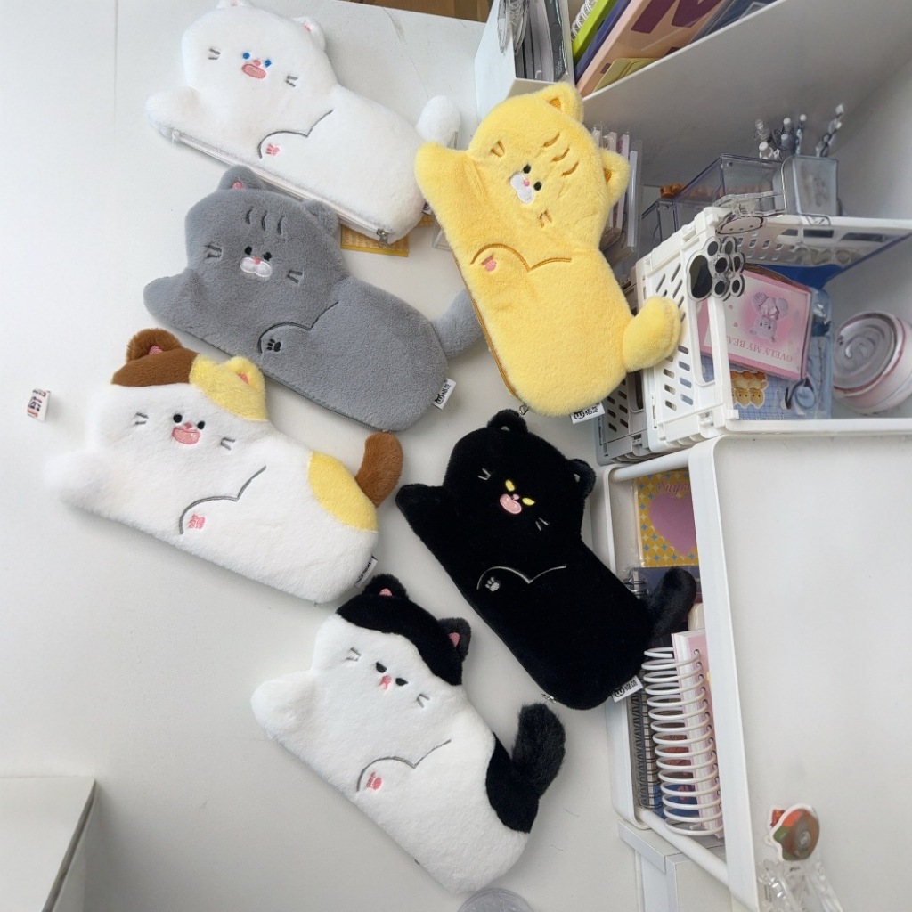 

Tempat Pensil Bentuk Kucing Lucu Plush Cat Pencil Case PC0224
