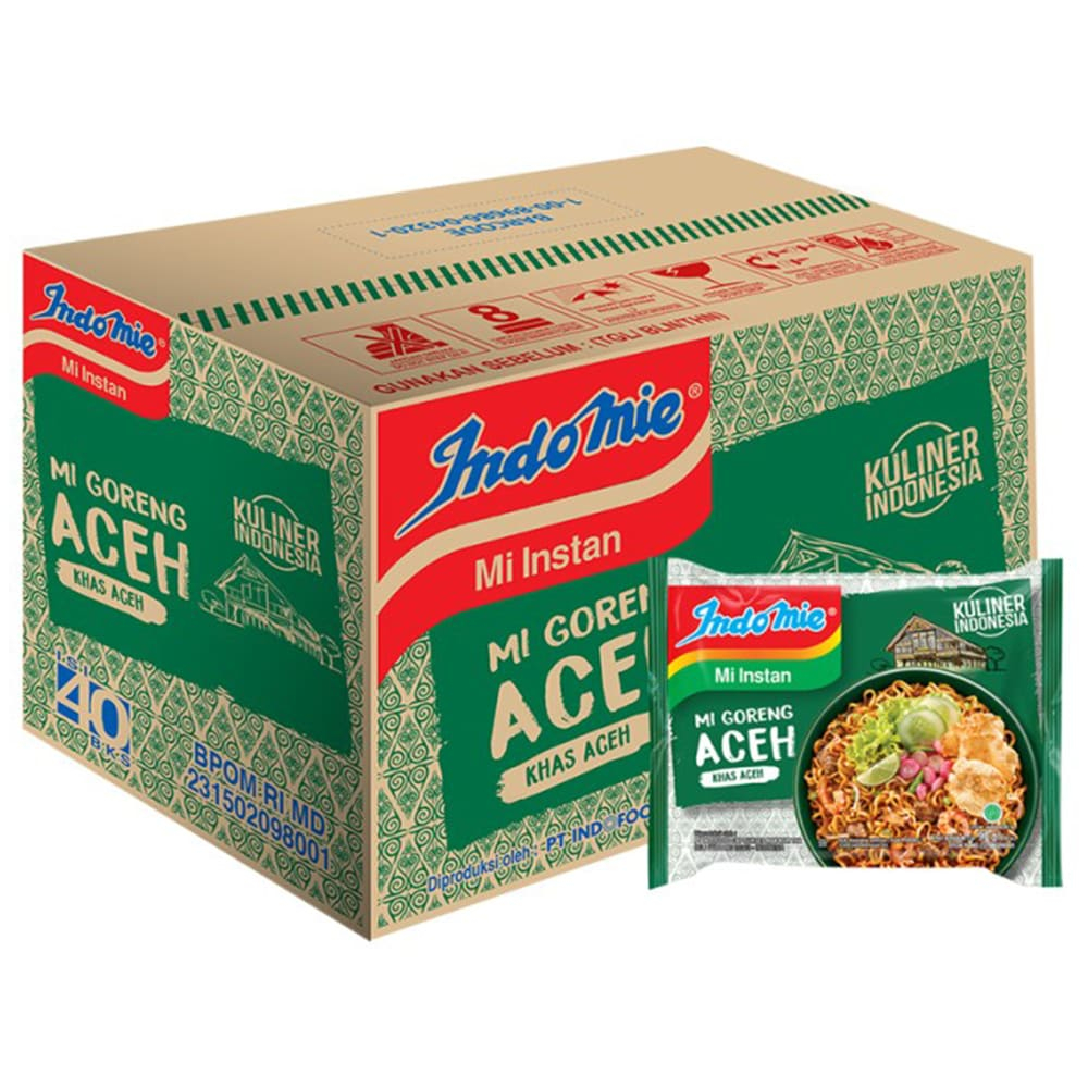 

INDOMIE GORENG ACEH MIE INSTAN INDOFOOD PER KARTON
