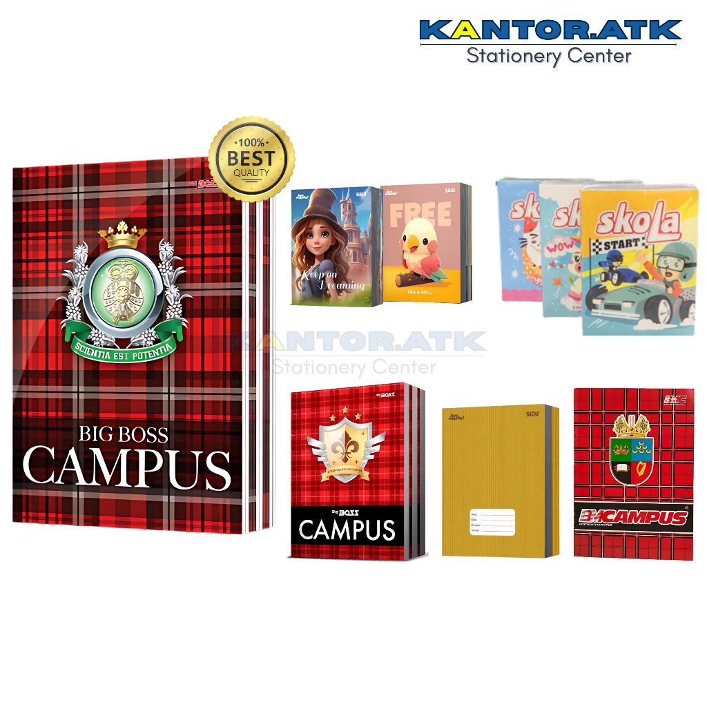 

Ay00! (10Pc) Buku Tulis Big Boss 50 Lembar - ORIGINAL